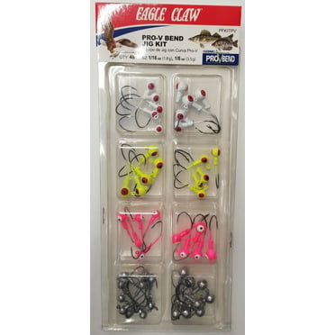Eagle Claw 48 Pièce Bass Fishing Rigging Kit Crochets & Sinkers in plano CASE BRK60